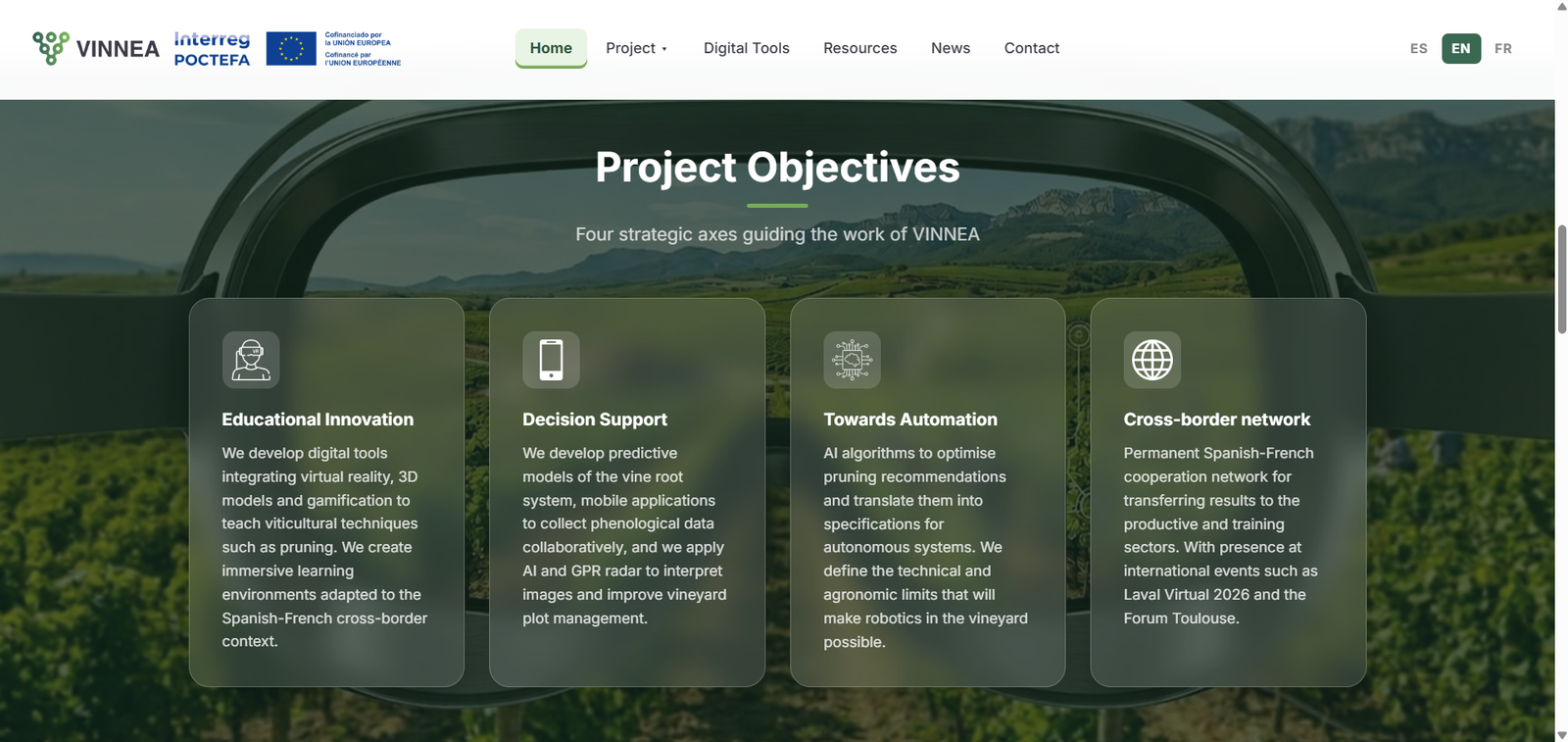 VINNEA – Proyecto integral de comunicación científica y desarrollo web